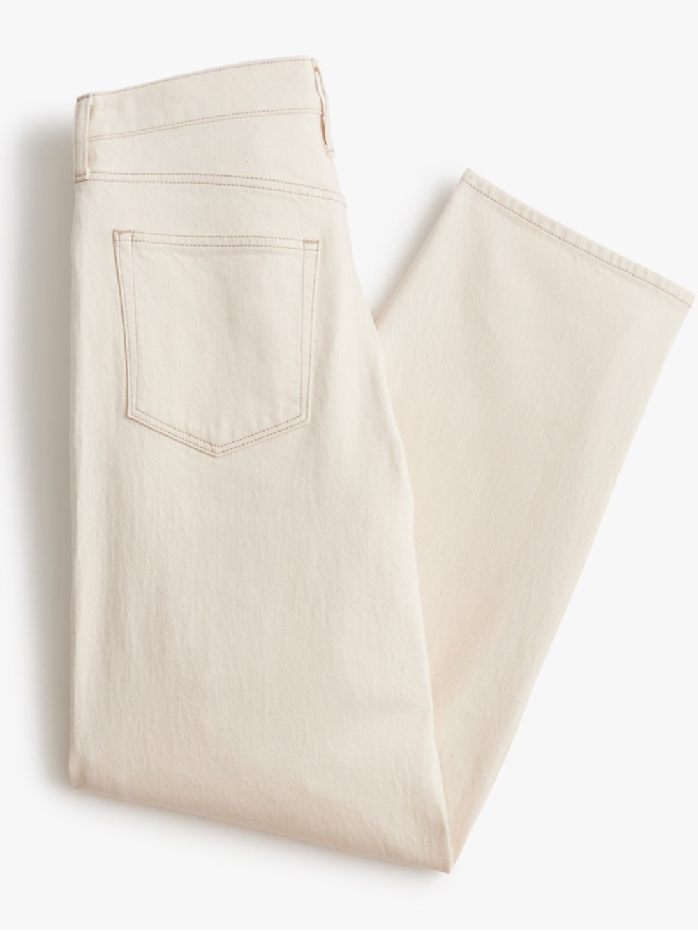 J Crew Factory Slim Petite barrel-leg jean in all-day stretch Ecru New 27 Petite - Picture 4 of 8